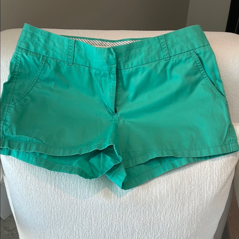 J. Crew Green  Shorts Casual Cotton Blend